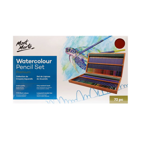 Mont Marte Premium Watercolour Pencils Box Set 72pce Default Title