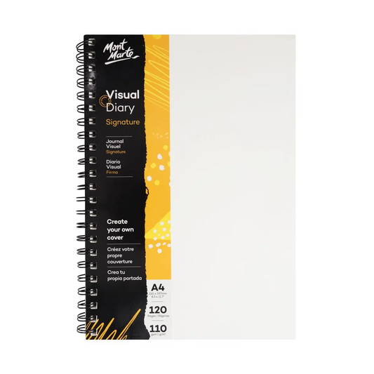 Mont Marte Visual Diary Paper Cover 120pge 110gsm A4 Default Title