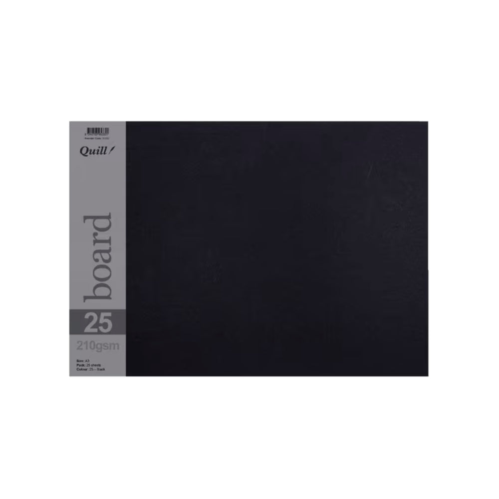 Quill A3 Board 210gsm Black pack of 25 Default Title