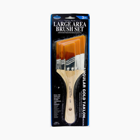 Royal Langnickel Large Area Brush Set - Gold Taklon Angle Default Title