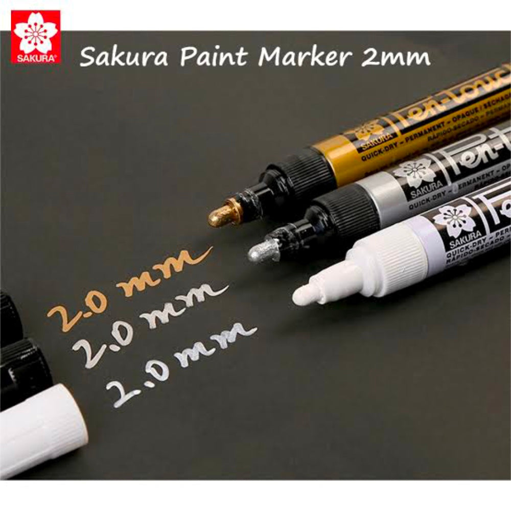 Sakura Pen-Touch Marker - Medium Copper - Pigmentinkt op basis van oplosmiddelen - 2 mm vezelpunt - Schrijft op metaal, glas, hout en kunststof - Ideaal voor industrieel gebruik Sakura Pen-Touch Marker - Medium Copper - Pigmentinkt op basis van oplosmiddelen - 2 mm vezelpunt - Schrijft op metaal, glas, hout en kunststof - Ideaal voor industrieel gebruik