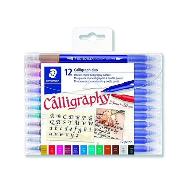 Staedtler Double Ended Calligraphy Pens 12pce