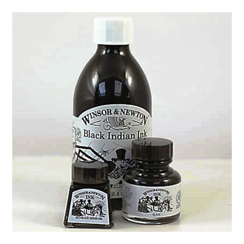Winsor and Newton Black Indian Ink 951 without dropper 30ml image 3