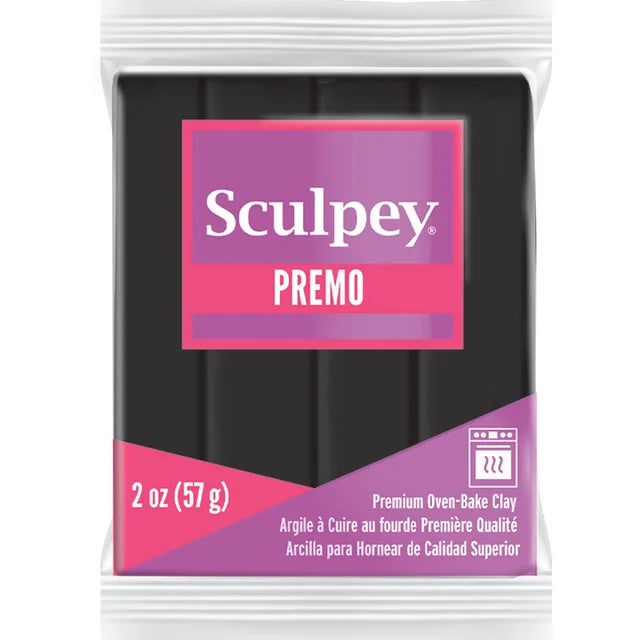 Sculpey PREMO Polymer Clay 57gm BLACK