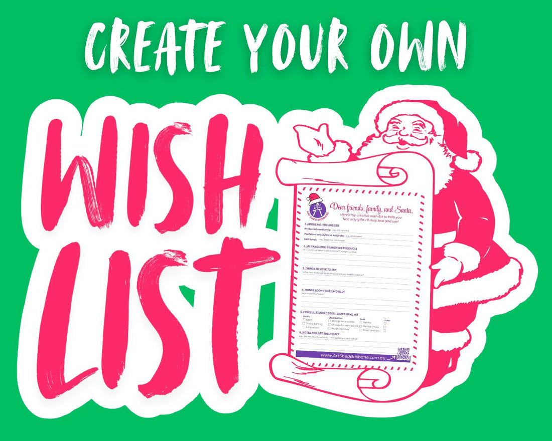 Art Shed Brisbane's Gift Wish List