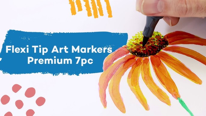 Mont Marte Flexi Tip Alcohol Art Markers Product Demo
