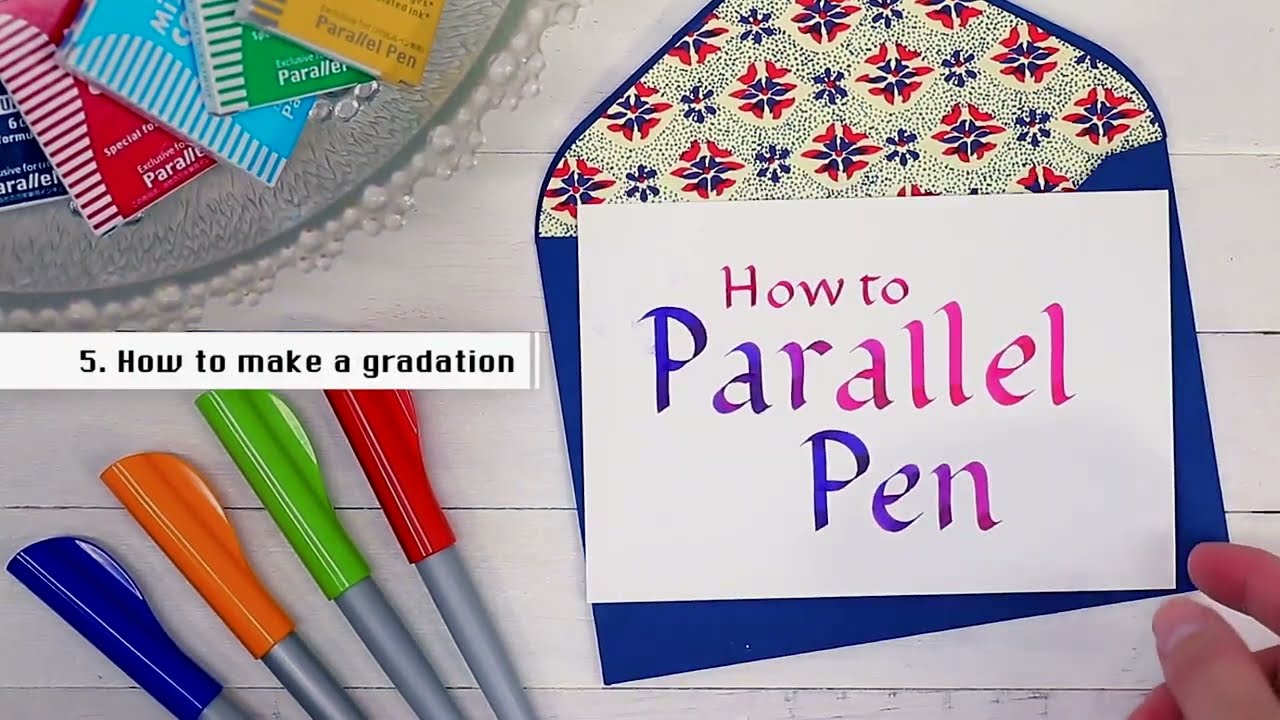 How To Create Colourful Gradation using Pilot Parallel Pens – Art Shed ...
