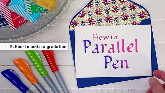 How To Create Colourful Gradation using Pilot Parallel Pens