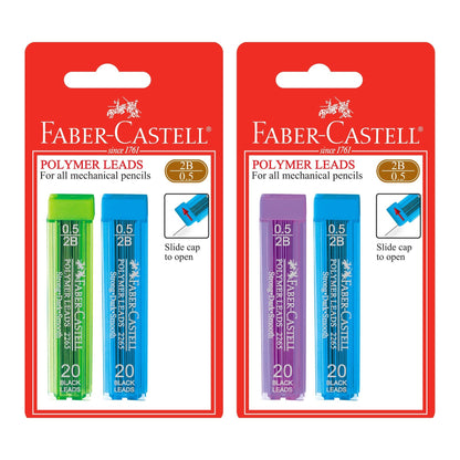 Faber-Castell Polymer Leads 0.5mm 2B pack of 2 image 1