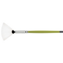 SNAP Brush 9850 Short Handle White Taklon Fan Size 4