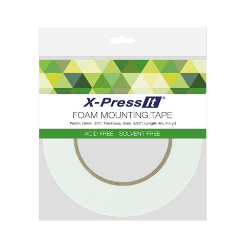 Xpress It Foam Tape Acid Free 2mm x 18mm