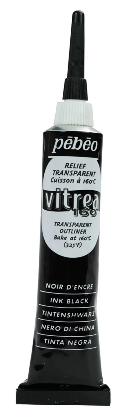 Pebeo Vitrea 160 Outliner 20ml 66 Ink Black