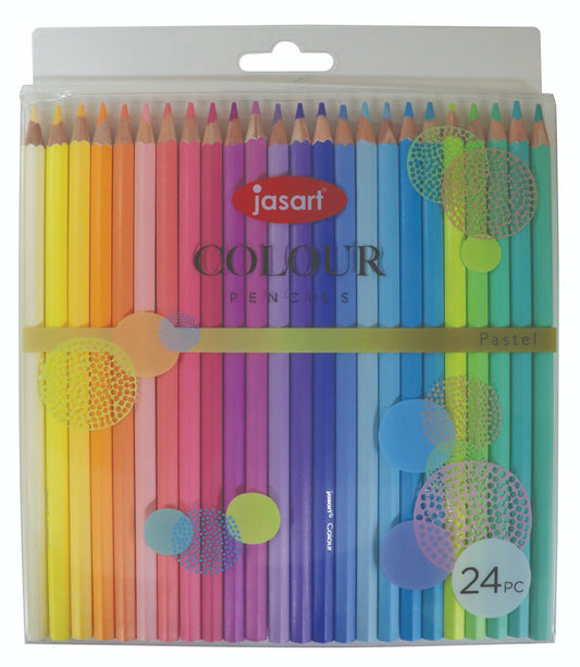 Jasart Coloured Pencil Set of 24 - Pastel (FSC 100%)
