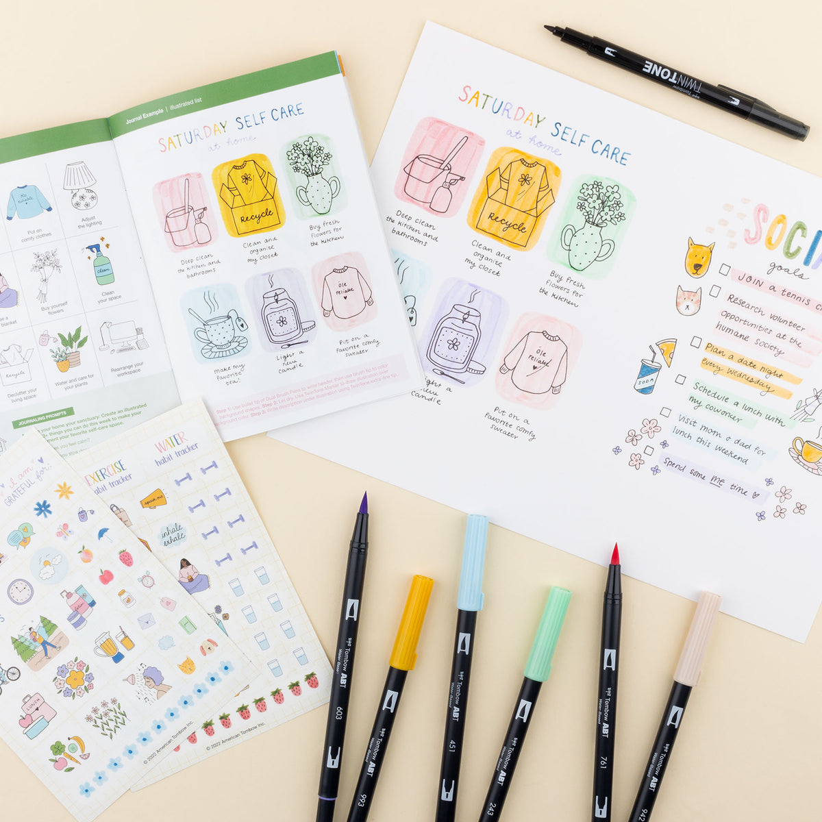 Tombow Self-Care Journaling Kit
