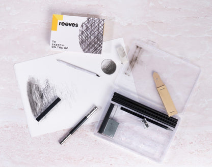 REEVES SKETCH ART ON THE GO GIFT BOX SET 12PC
