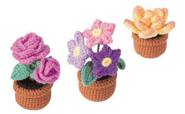 Cozy Craft Crochet Kit - Potted Plant
