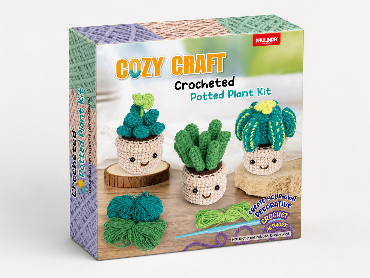 Cozy Craft Crochet Kit - Potted Cactus