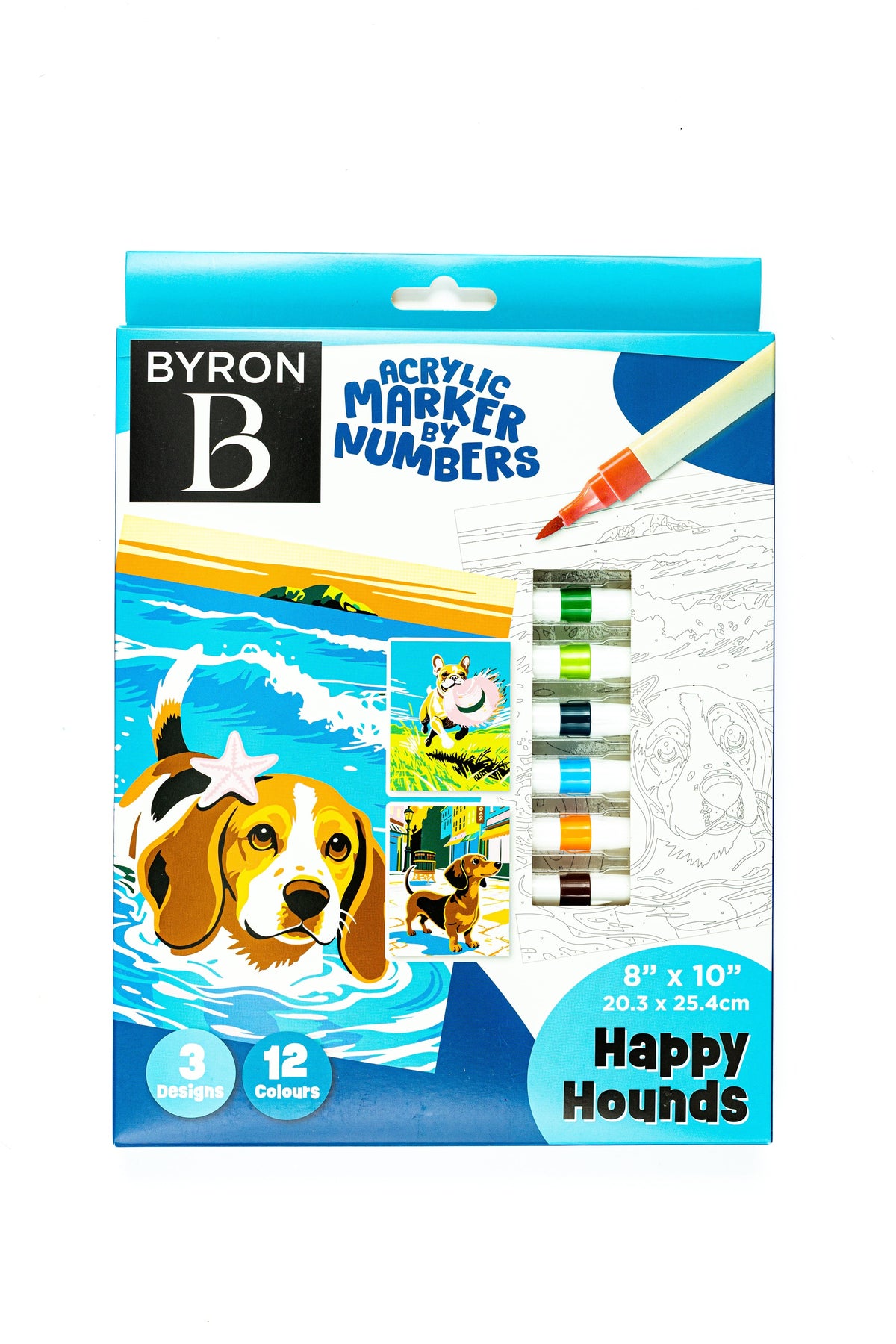 Jasart Marker Paint By Numbers 16pc Set - Dogs Default Title