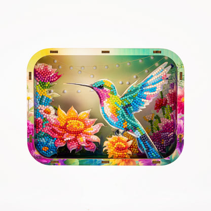Diamond Dotz Shadow Box Diamond Painting Kit 20 x 15cm - Hummingbird