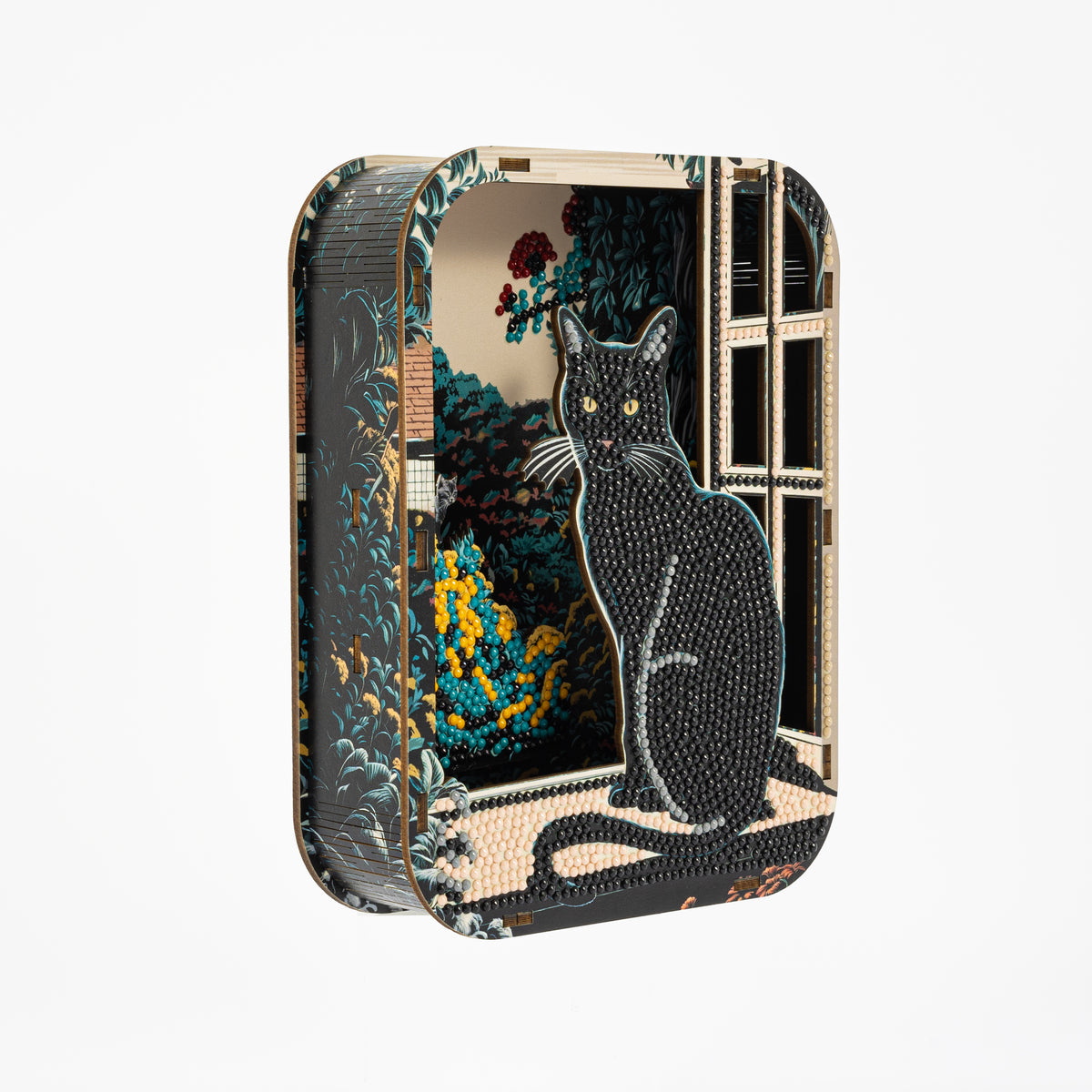 Diamond Dotz Shadow Box Diamond Painting Kit 20 x 15cm - April Cat
