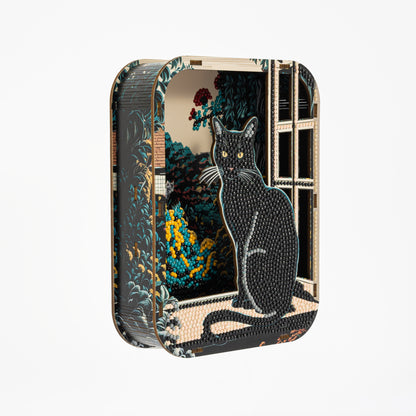 Diamond Dotz Shadow Box Diamond Painting Kit 20 x 15cm - April Cat