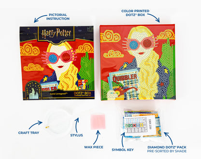 Diamond Dotz Harry Potter Dotz Box Diamond Painting Kit 15 x 15cm - Luna Lovegood