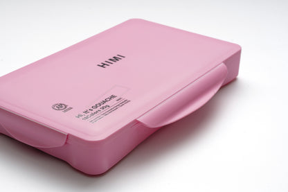 HIMI Jelly Cup Gouache Paint Set 18 x 30g - Pink Case