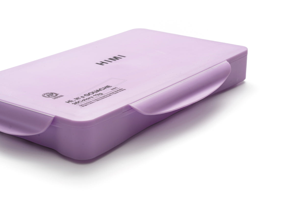 HIMI Twin Cup Jelly Gouache Paint Set 36 x 12g - Purple Case