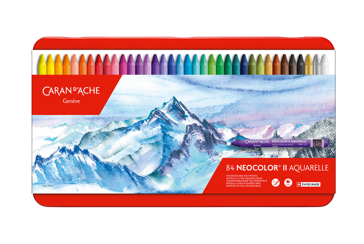 Caran DAche NEOCOLOR II Water Soluble Wax Pastel x 84