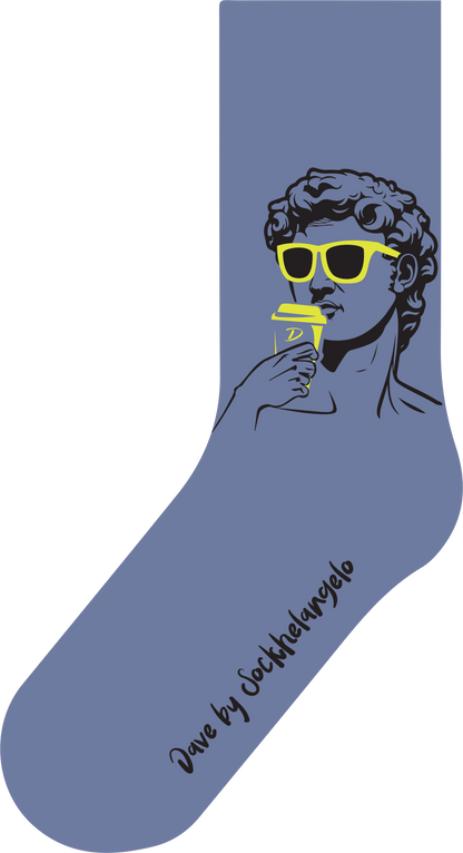 Da FEETci Art Socks - Dave by Sockhelangelo AU 9-12