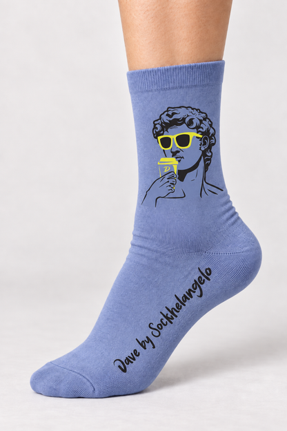 Da FEETci Art Socks - Dave by Sockhelangelo AU 9-12