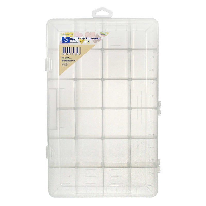Birch Craft Organiser Rounded 24 Compartments