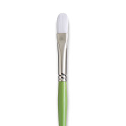 SNAP Brush 9800 Long Handle White Taklon Filbert