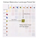 Winsor Newton COTMAN WC Pocket Set 8 Half Pans - Landscape