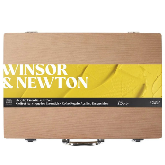 Winsor & Newton Heritage Galeria Acrylic Brush Wooden Box Set
