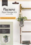 Birch Macrame Plant Hanger Kit - Four Rings