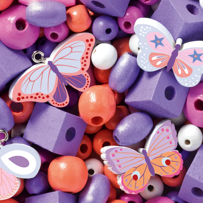 Djeco Wooden Beads - Butterflies