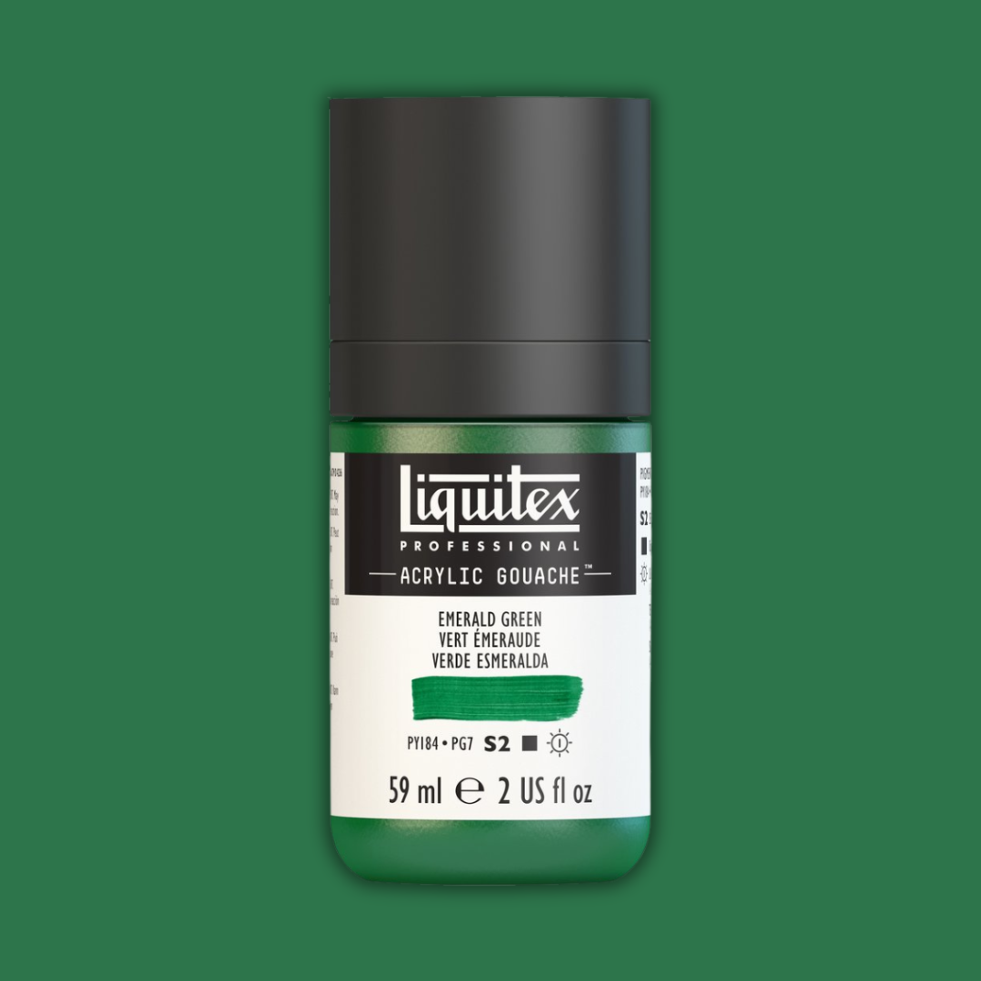 Liquitex Professional Acrylic Gouache 59ml Emerald Green S2