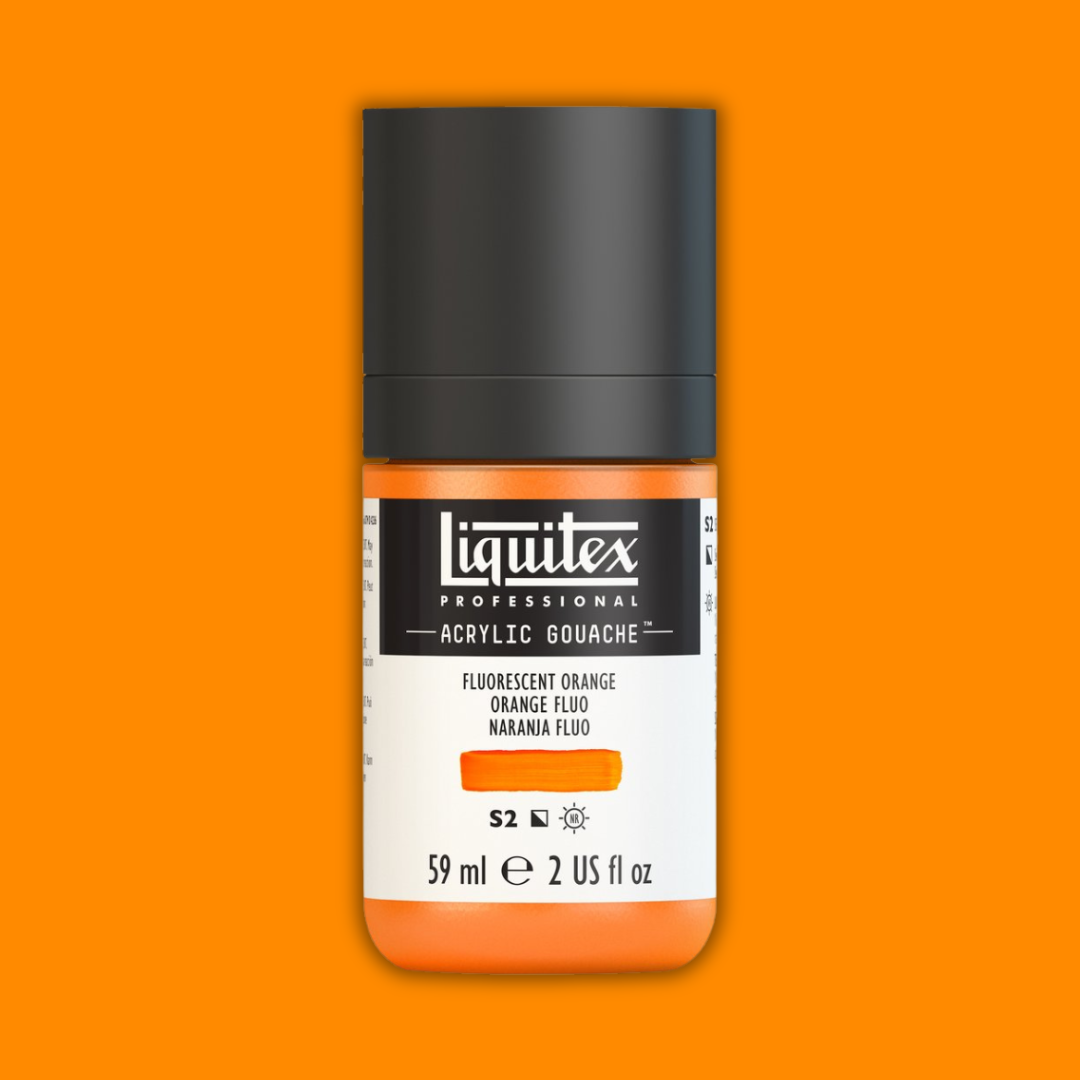 Liquitex Professional Acrylic Gouache 59ml Fluoro Orange S2