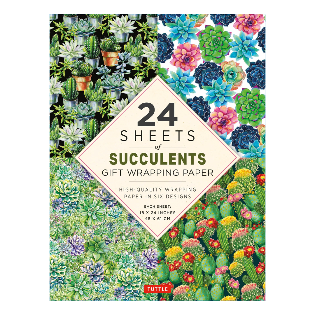 Gift Wrapping Paper 24 sheets - Succulents Default Title