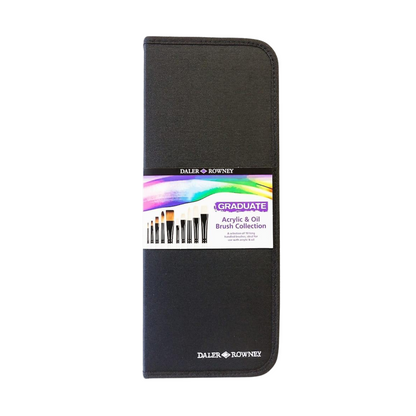 Graduate Brush Set in Case - 10 x Long Handle Default Title