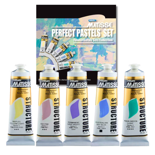 MATISSE STRUCTURE PERFECT PASTELS SET 5 x 75ml Default Title