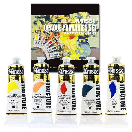 MATISSE STRUCTURE OPAQUE PRIMARIES SET 5 x 75ml Default Title