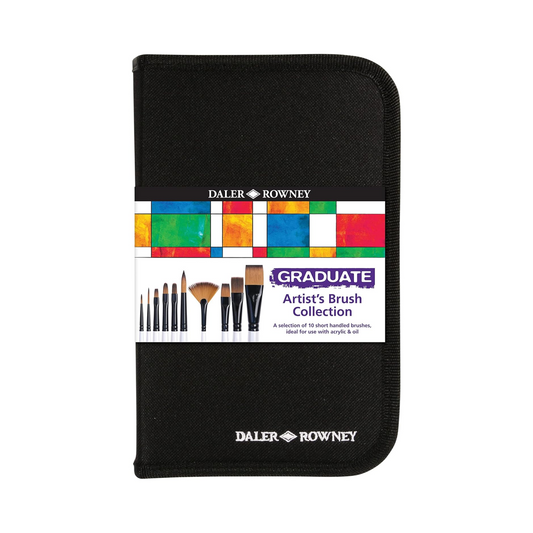 Graduate Brush Set in Case - 10 x Short Handle Default Title