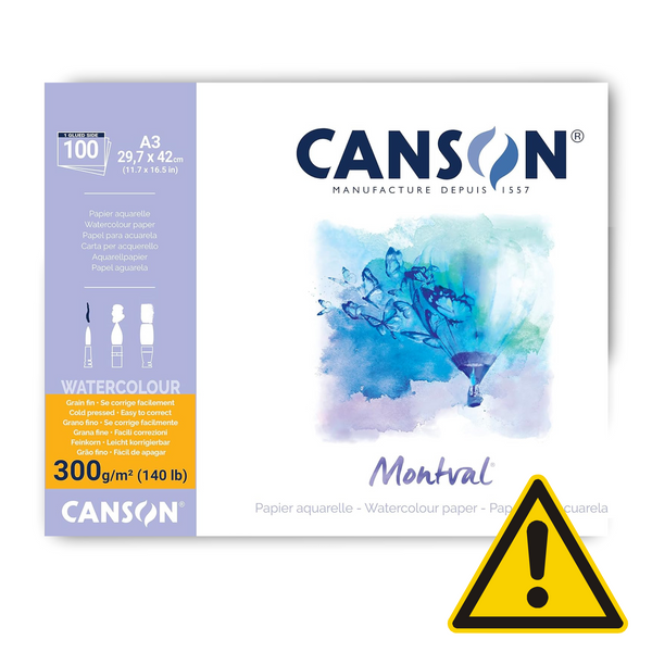 Canson Montval Watercolour MAXI Pad 300gsm 100 sheets