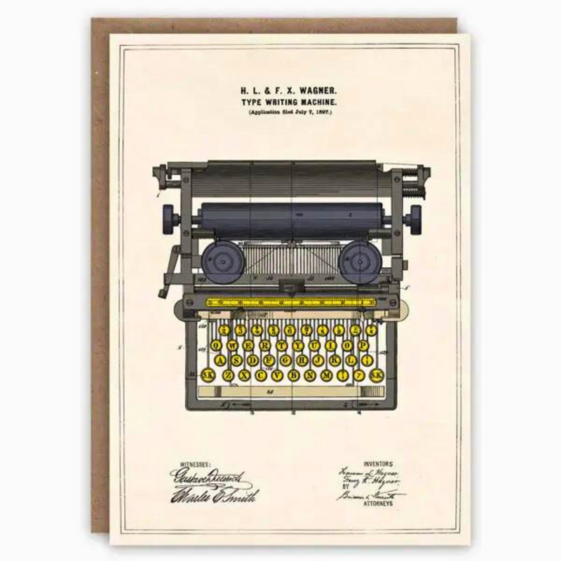 Pattern Book Gift Card - Typewriter