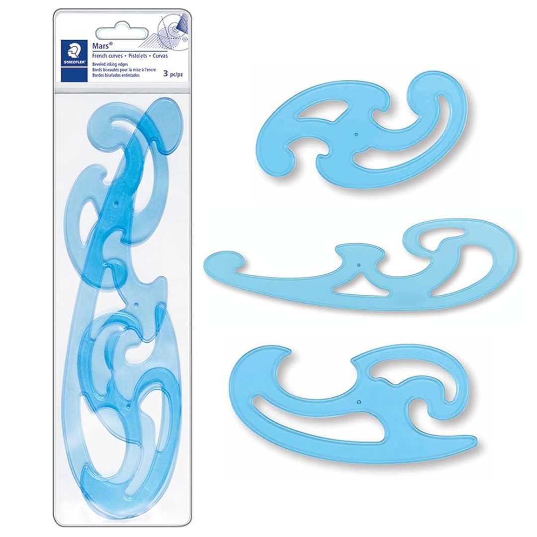 Staedtler French Curves 3pcs Wallet image 1