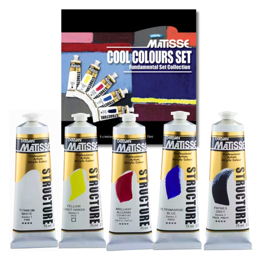 MATISSE STRUCTURE COOL COLOURS SET 5 x 75ml Default Title