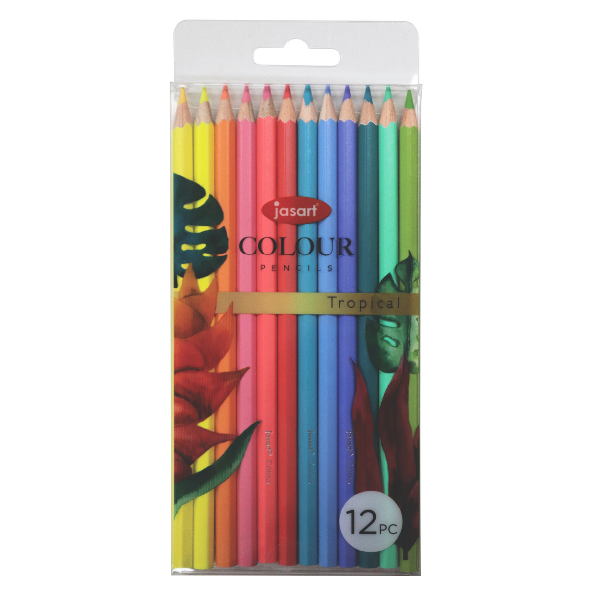 Jasart Coloured Pencil Trend Set of 12 - Tropical (FSC 100%)