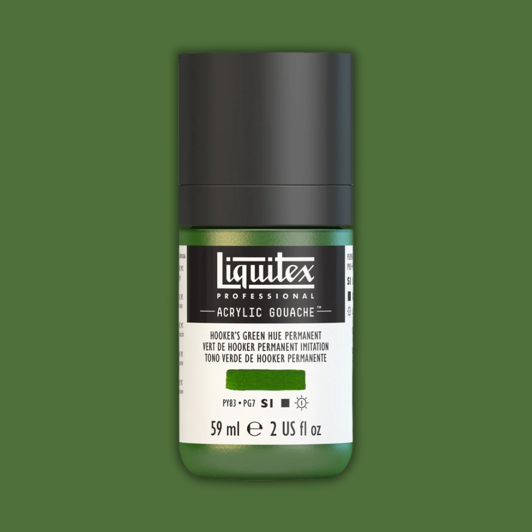 Liquitex Professional Acrylic Gouache 59ml Hookers Green Hue Perm S1